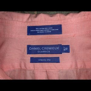 Daniel Cremieux orange/white dress shirt